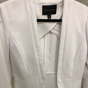 Banana Republic White Blazer Jacket